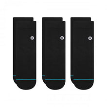 Load image into Gallery viewer, Stance Socks Icon 3 pac (Black)