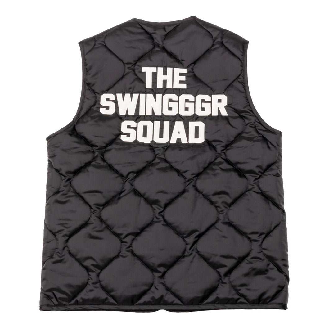THE SWINGGGR SWG QUILTED VEST (BLACK)