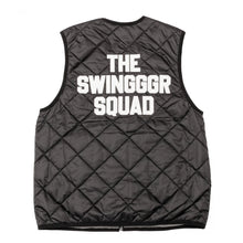 画像をギャラリービューアに読み込む, THE SWINGGGR QUILT REVERSIBLE VEST (BLACK&GRAY)