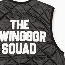 画像をギャラリービューアに読み込む, THE SWINGGGR QUILT REVERSIBLE VEST (BLACK&GRAY)