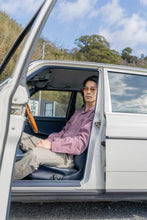 画像をギャラリービューアに読み込む, SON OF THE CHEESE RAYON OPEN COLLAR SHIRT(BLACK)