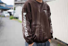 画像をギャラリービューアに読み込む, 【30%OFF】Liberaiders LR SLEEVE LOGO VINTAGE CREWNECK(BROWN)