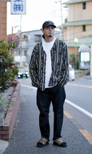 Load image into Gallery viewer, Liberaiders NATIVE PATTERN FLANNEL CARDIGAN (BLACK)