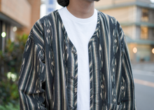 Load image into Gallery viewer, Liberaiders NATIVE PATTERN FLANNEL CARDIGAN (BLACK)