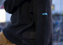Load image into Gallery viewer, Liberaiders GARMENT DYED COTTON KNIT CREWNECK (BLACK)