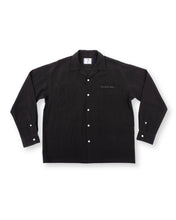 画像をギャラリービューアに読み込む, SON OF THE CHEESE RAYON OPEN COLLAR SHIRT(BLACK)