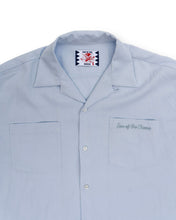 將圖片載入圖庫檢視器 SON OF THE CHEESE RAYON OPEN COLLAR SHIRT(SKY BLUE)