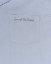 將圖片載入圖庫檢視器 SON OF THE CHEESE RAYON OPEN COLLAR SHIRT(SKY BLUE)