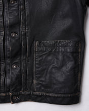 Load image into Gallery viewer, Liberaiders WASHED LEATHER JACKET (BLACK)