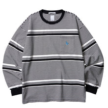 Load image into Gallery viewer, Liberaiders MULTI STRIPE L/S TEE (BLACK)