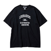 Load image into Gallery viewer, Liberaiders COLLEGE LOGO TEE (BLACK)