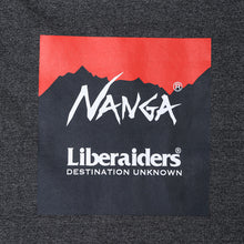 Load image into Gallery viewer, NANGA x LIBERAIDERS ECO HYBRID SWEAT SHIRT (BLACK)