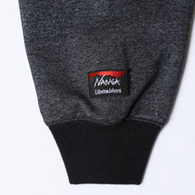 Load image into Gallery viewer, NANGA x LIBERAIDERS ECO HYBRID SWEAT SHIRT (BLACK)