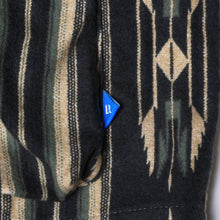 Load image into Gallery viewer, Liberaiders NATIVE PATTERN FLANNEL CARDIGAN (BLACK)