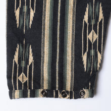 Load image into Gallery viewer, Liberaiders NATIVE PATTERN FLANNEL CARDIGAN (BLACK)