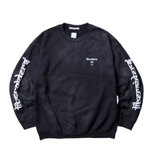 Load image into Gallery viewer, Liberaiders LR SLEEVE LOGO VINTAGE CREWNECK (BLACK)