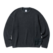Load image into Gallery viewer, Liberaiders GARMENT DYED COTTON KNIT CREWNECK (OLIVE)