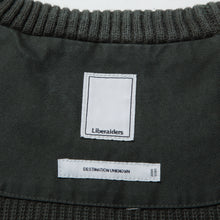 Load image into Gallery viewer, Liberaiders GARMENT DYED COTTON KNIT CREWNECK (OLIVE)