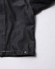 Load image into Gallery viewer, Liberaiders WASHED LEATHER JACKET (BLACK)