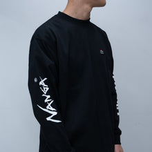 將圖片載入圖庫檢視器 NAANGA X LIBERAIDERS ECO HYBRID L/S T 卹(黑色)