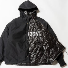 画像をギャラリービューアに読み込む, THE SWINGGGR NYLON REVERSIBLE HOOD JACKET, BLACKXBLACK