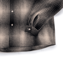 将图片加载到图库查看器,SON OF THE CHEESE MELTON CHECK WOOL SHIRT (NAVY)