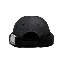Load image into Gallery viewer, THE.H.W.DOG RIGID DENIM ROLL CAP (Black)