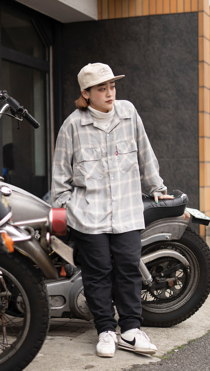 Hide and Seek Ombre Check L/S Shirt(23ss)(GLY) – BASE L.H.P