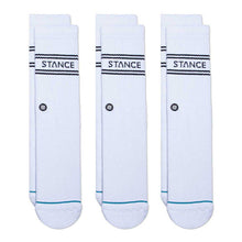Load image into Gallery viewer, Stance Socks Basic 3pac Crew(White)