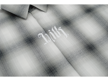 Load image into Gallery viewer, D / Hill Black & White "Hills Lover Ambigram" Shadowcheck Shirt