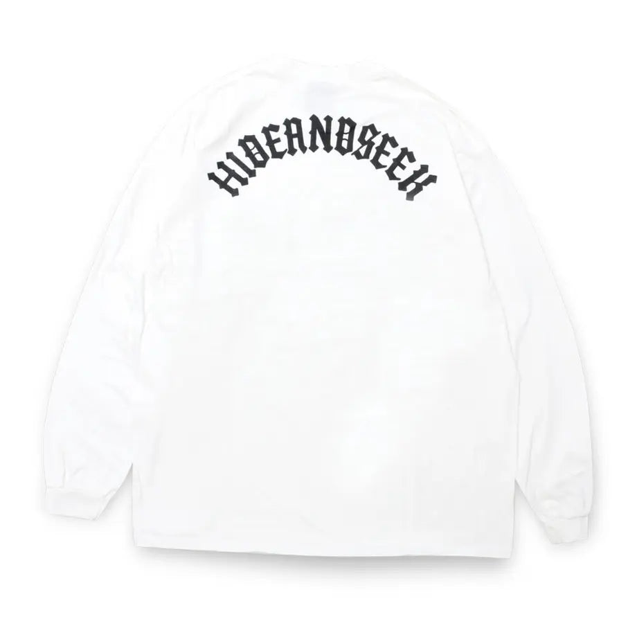 Hide and Seek Collage L/S Tee(23ss) (white) – BASE L.H.P