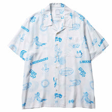 이미지를 갤러리 뷰어에 로드 , Liberaiders ORIGAMI RAYON SHIRT (BLUE)