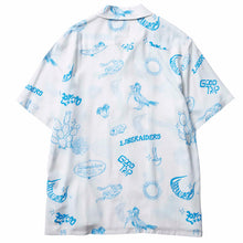 이미지를 갤러리 뷰어에 로드 , Liberaiders ORIGAMI RAYON SHIRT (BLUE)