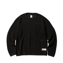 画像をギャラリービューアに読み込む, Liberaiders GARMENTDYED CREWNECK SWEATER (Black)