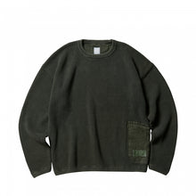 画像をギャラリービューアに読み込む, Liberaiders GARMENTDYED CREWNECK SWEATER (Olive)