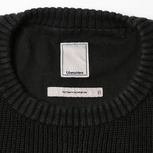 画像をギャラリービューアに読み込む, Liberaiders GARMENTDYED CREWNECK SWEATER (Black)