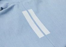 Load image into Gallery viewer, D / Hill Grey "Ocean" Half Zip Denim / Neoprene Hoodie