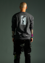 Load image into Gallery viewer, D / Hill Charcoal Grey "WINGED VICTORY" NIKE OF SAMOTHRACE SWAATSHIRT