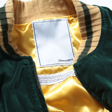 画像をギャラリービューアに読み込む, Liberaiders VELOUR VARSITY JACKET (GREEN)