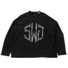 画像をギャラリービューアに読み込む, THE SWINGGGR SWG PUNCH MOCKNECK L/TEE, BLACK
