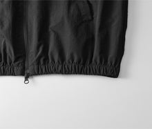 Load image into Gallery viewer, BASE LHP Embroidery Nylon track jacket (Black)
