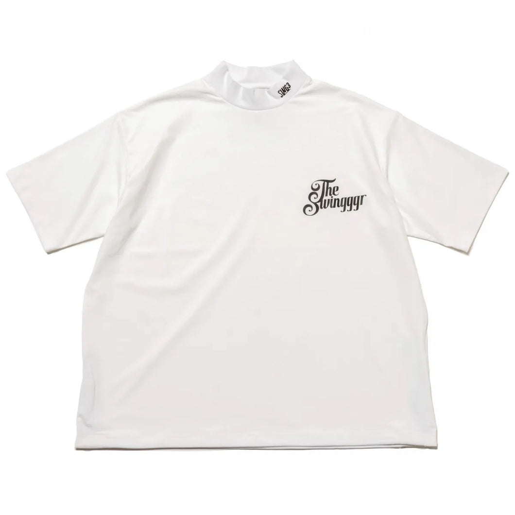 THE SWINGGGR SWG MOCK NECK TEE (WHITE)