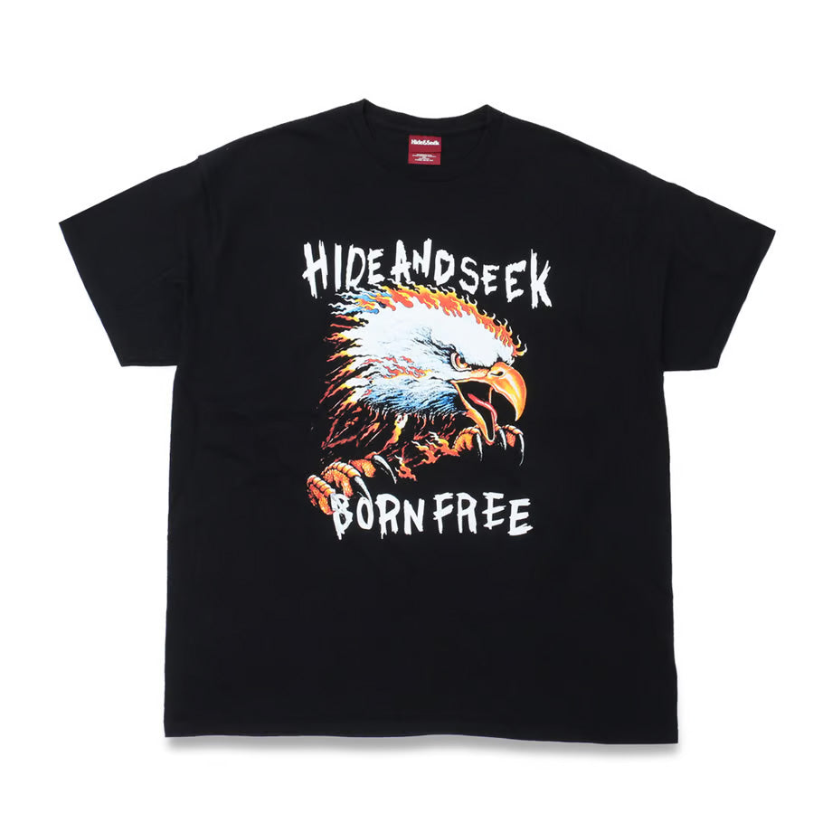 トップス HIDEANDSEEK Eagle L/S Tee(Front) HIDE AND SEEK]Eagle L/S Tee(Front)/ BLACK – R&Co.