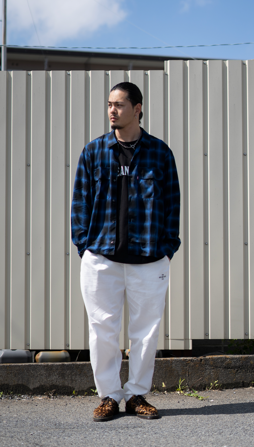 Hide and Seek Ombre Check L/S Shirt(23ss)(Blue) – BASE L.H.P Hide and Seek Ombre Check L/S Shirt(23ss)(Blue) – BASE L.H.P