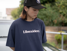 Load image into Gallery viewer, Liberaiders OG LOGO TEE (NAVY) 
