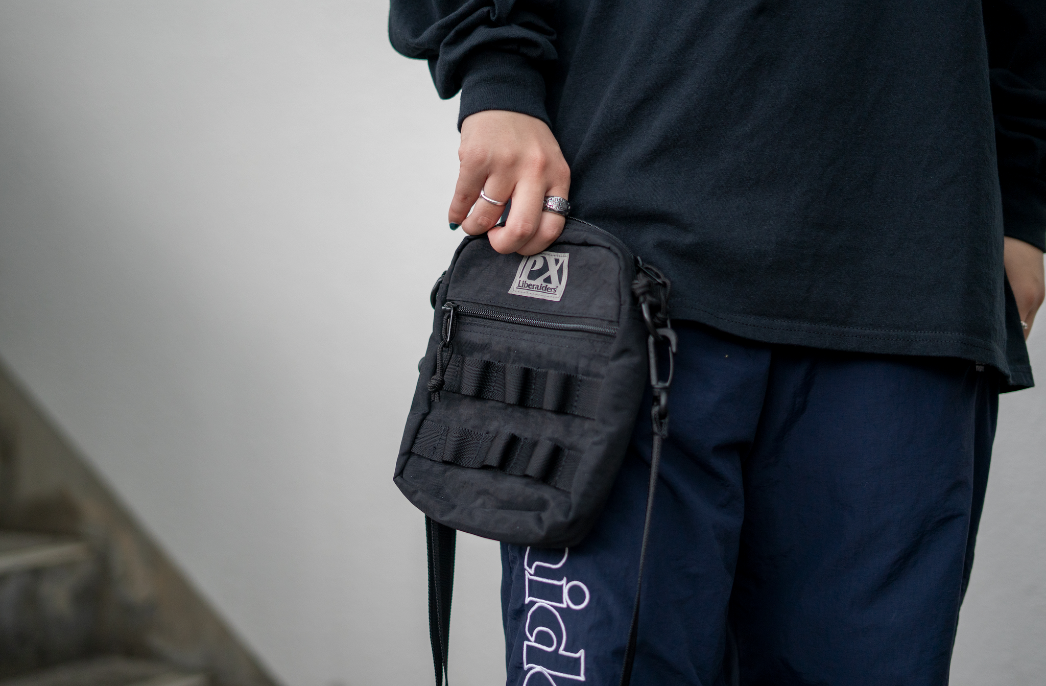 Liberaiders Liberaiders PX LEISURE SHOULDER BAG (Black) – BASE L.H.P