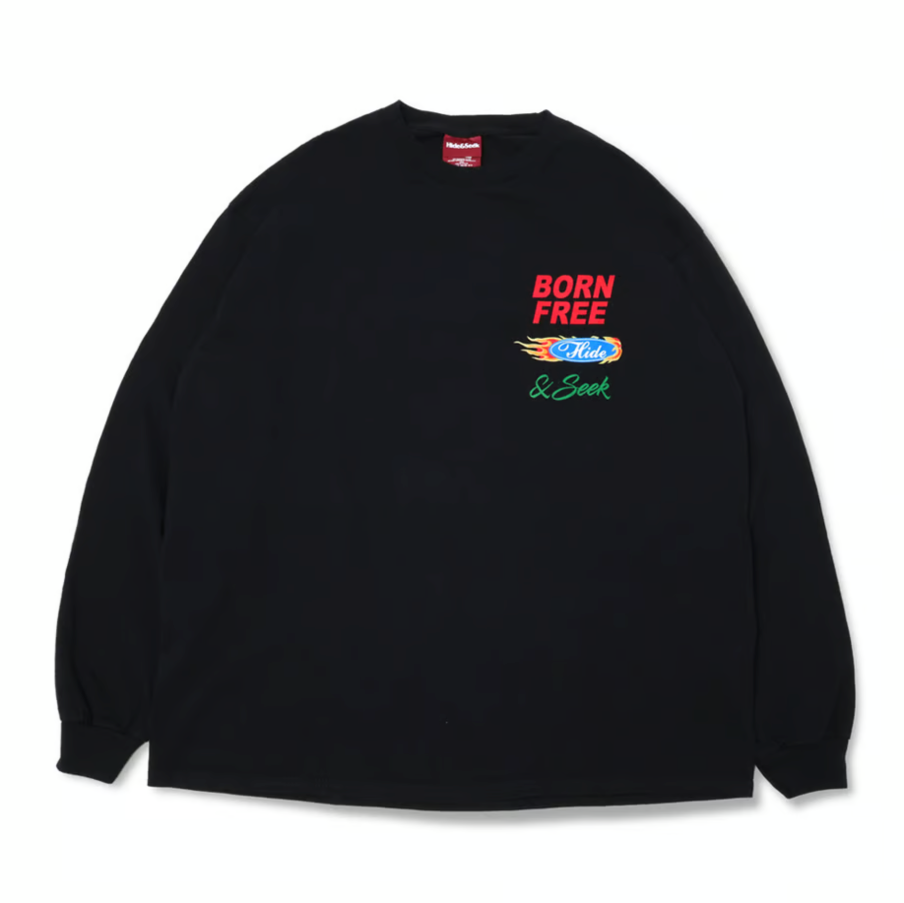 【HIDE AND SEEK】Racing L/S Tee・XLサイズ Hide and Seek Racing L/S Tee – BASE L.H.P