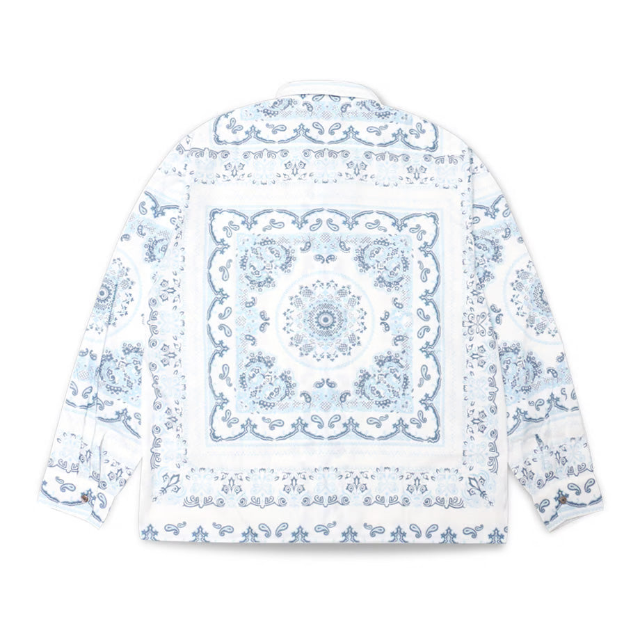 Hide and Seek Bandana Pattern L/S Shirt (WHT) – BASE L.H.P