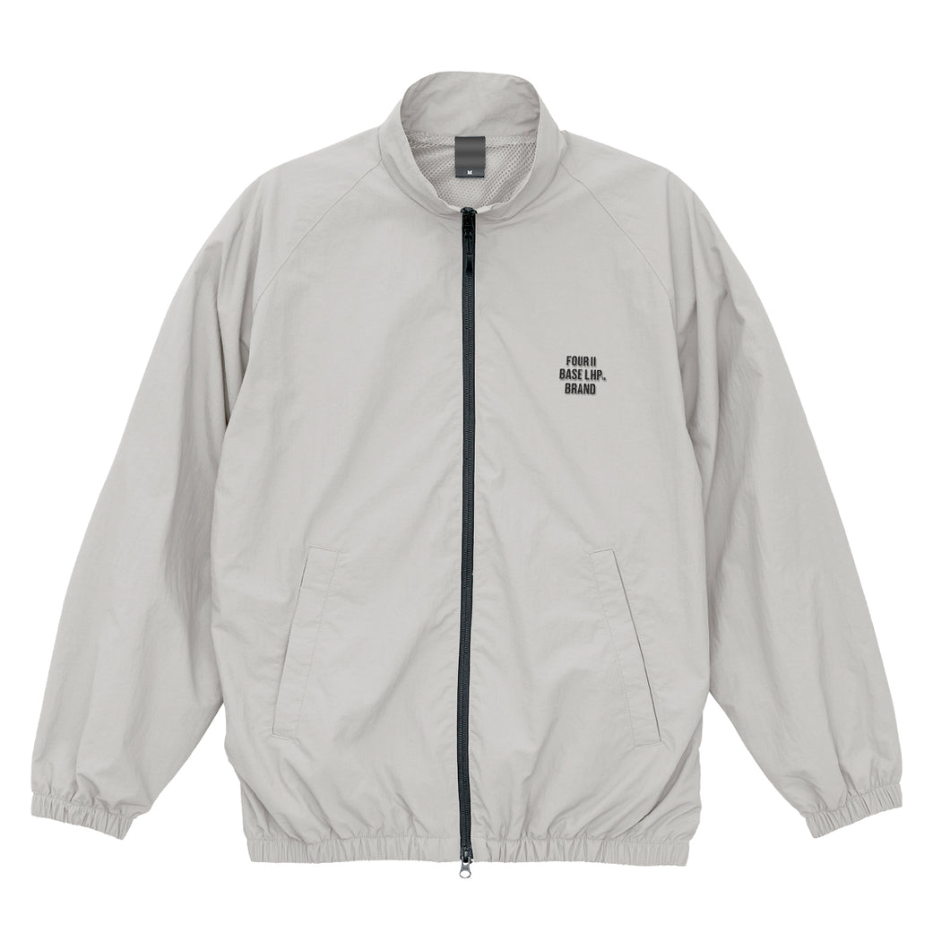 BASE LHP Embroidery Nylon track jacket (Dust gray)