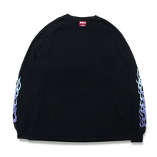 Load image into Gallery viewer, Hide and Seek Flame L/S Tee 23aw(BLK)
